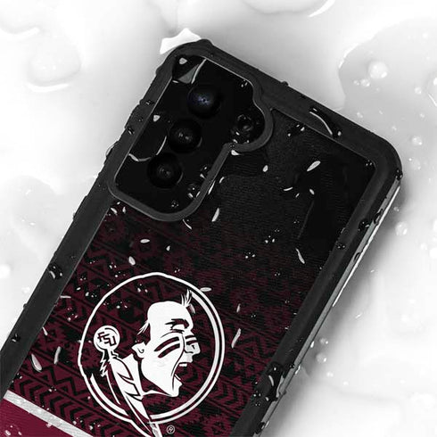 Florida State University Pattern Jersey Galaxy S24 Plus Waterproof Case